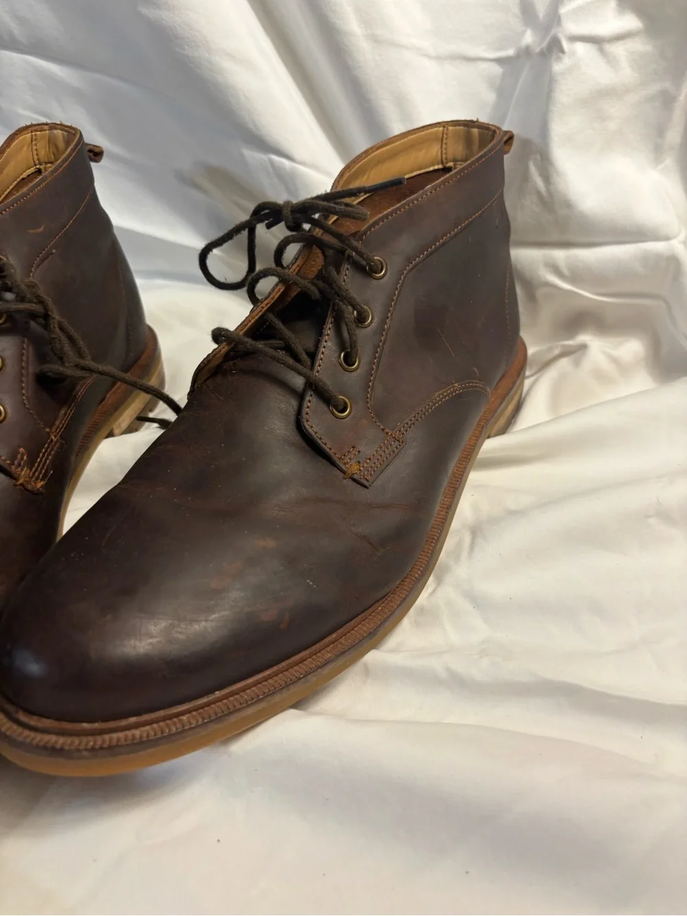 Men's Dark Brown Leather Chukka Boots
